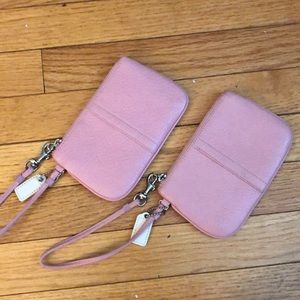 Two coach wristlets